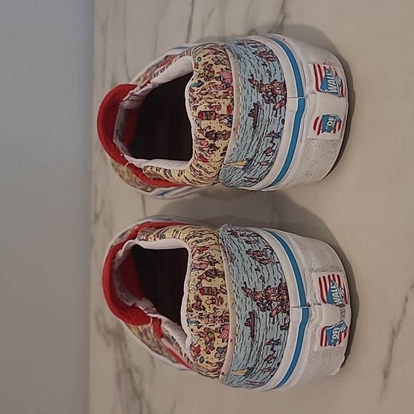 Vans Where's Waldo Kids 13 Multicolor Character Slip-On Skateboard Sneakers - Picture 7 of 10